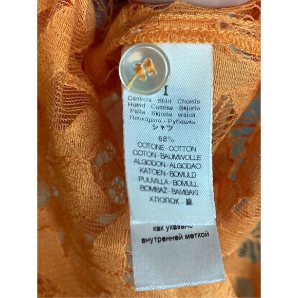 Forte Forte NWT Alen + On Lace in Tangerine Size 1 IT/ 4 US - Picture 10 of 11